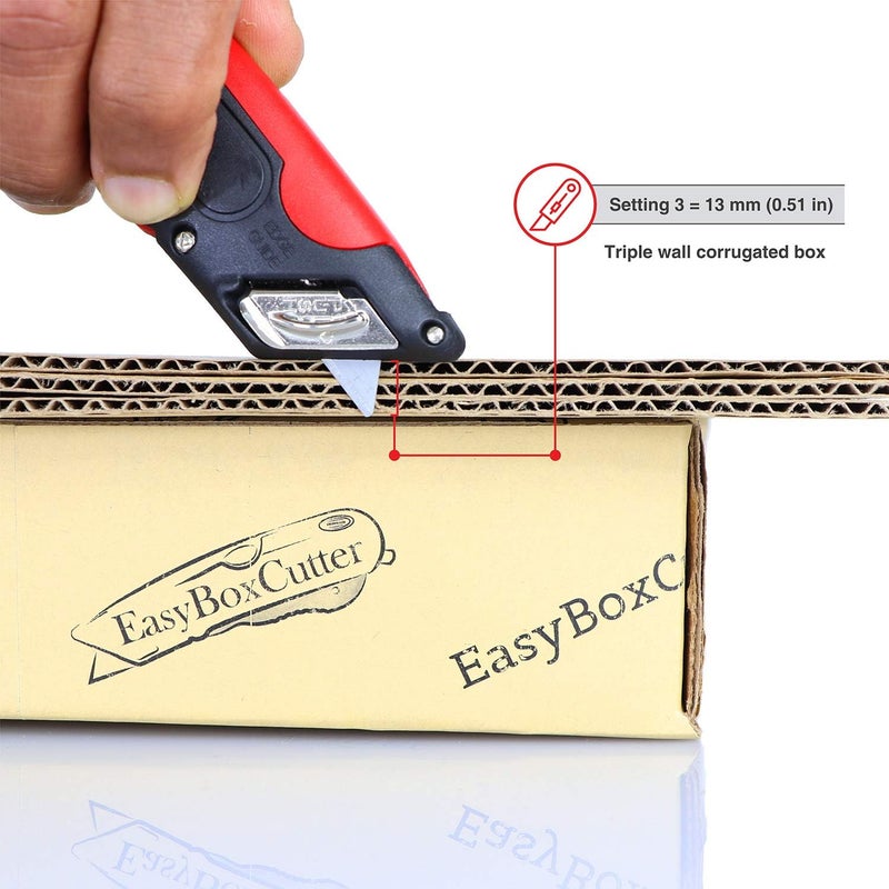 Easy Cut Modern Box Cutter for Retail Use - High productivity and unique features with 100% guaranttee (2000 Series, Red) - Image 5